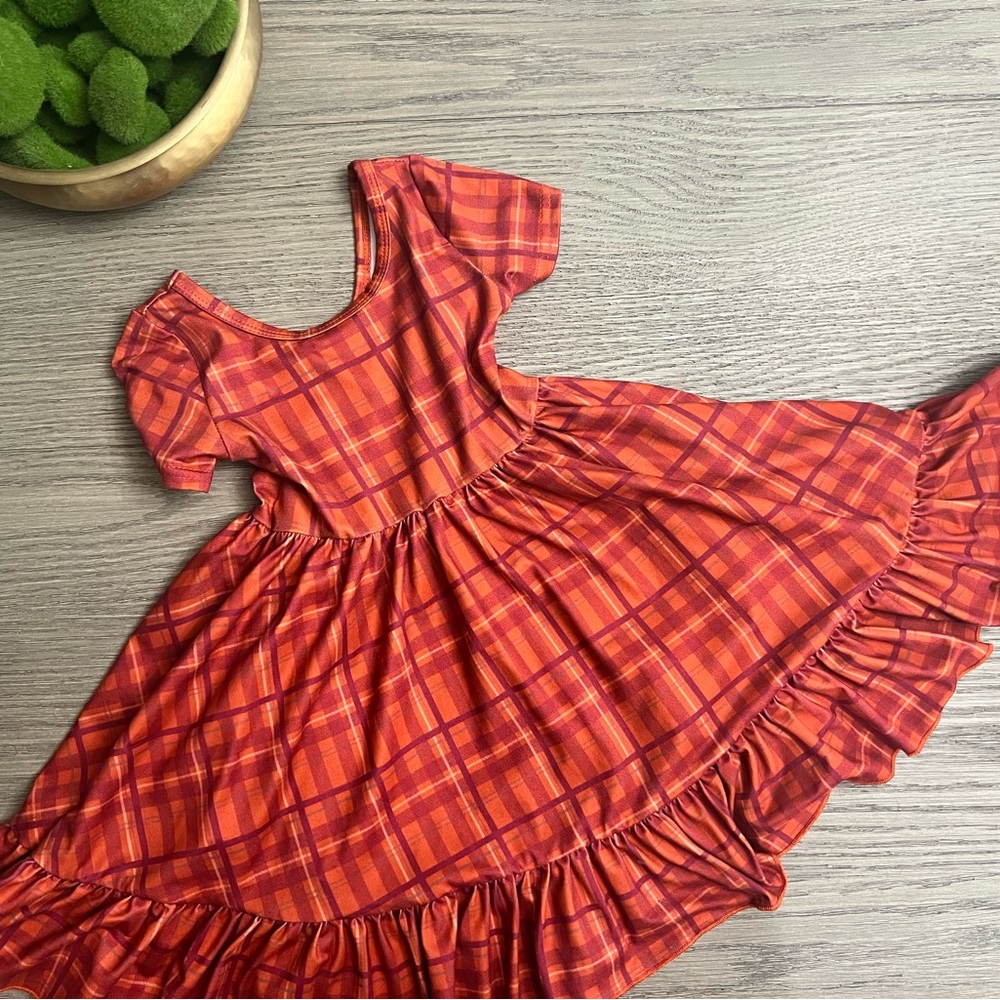 Fall Orange 3T Girlhood by LSC twirl dress